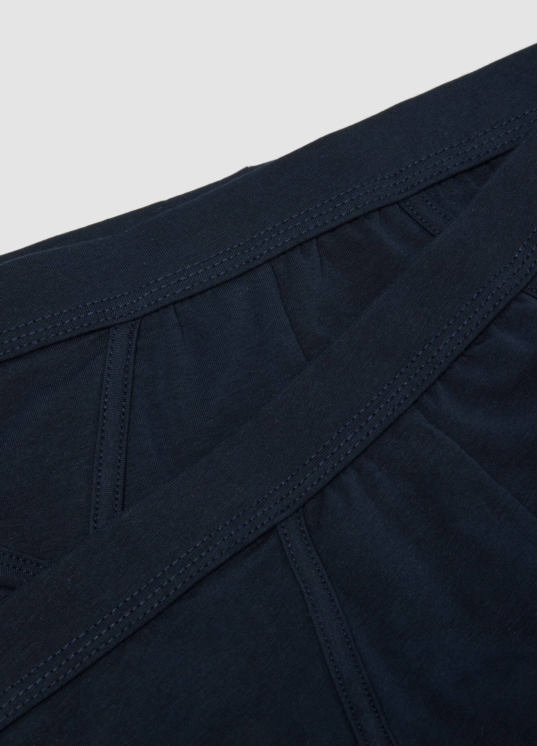Bipack di slip blu in cotone Supima elasticizzato