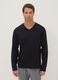Black and grey pure organic cotton V-neck regular-fit pyjamas_1