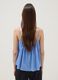 Blue pure cotton camisole with thin straps_3
