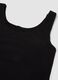 Black stretch viscose crew-neck vest top_5