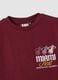Red pure cotton Miami Heat print T-shirt for boys_5