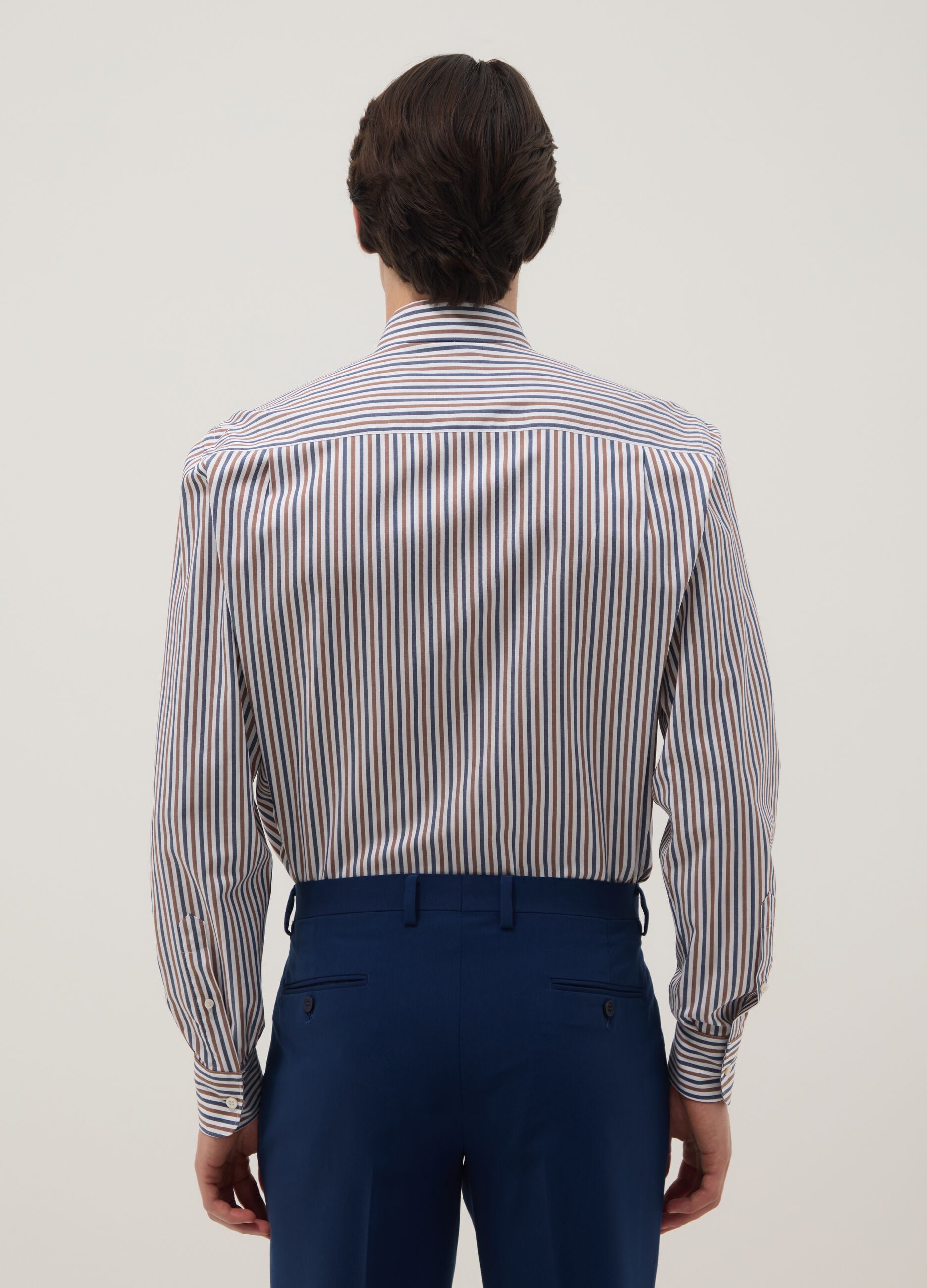 Multicolour Striped Pure Cotton Shirt Regular Fit