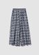 White pure-viscose printed trousers, regular fit_4