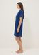 Blue V-neck stretchy viscose blend nightdress_0