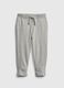 Fleece joggers with drawstring and logo patch_0