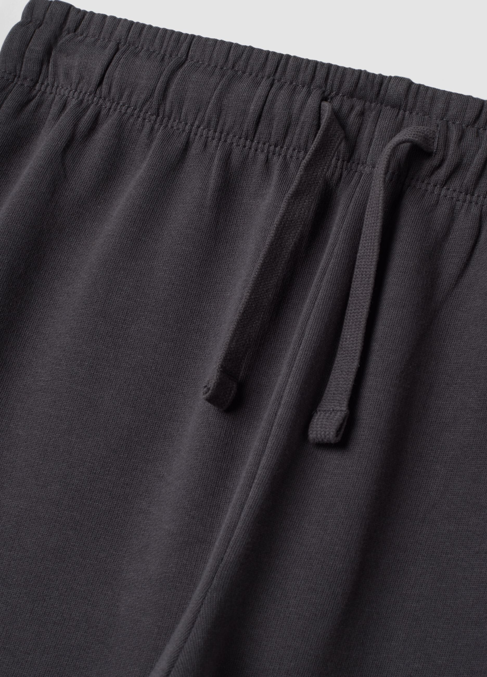 Grey relaxed-fit joggers in 100% organic cotton