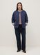 Blue quilted jacket regular fit with buttons_1