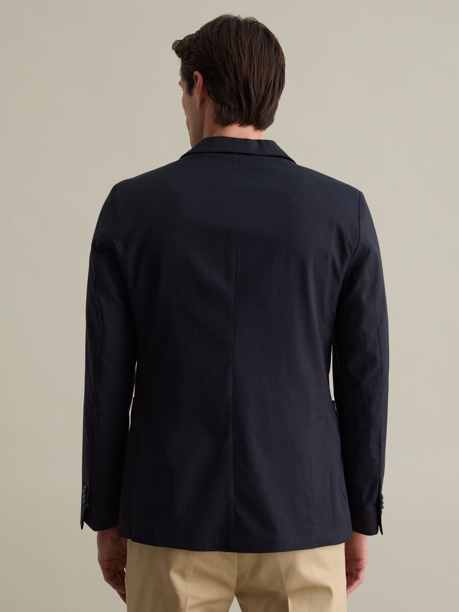 Blazer in Lyocell, cotone e lino_3