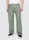 Light Green Mixed Fabric Trousers_1