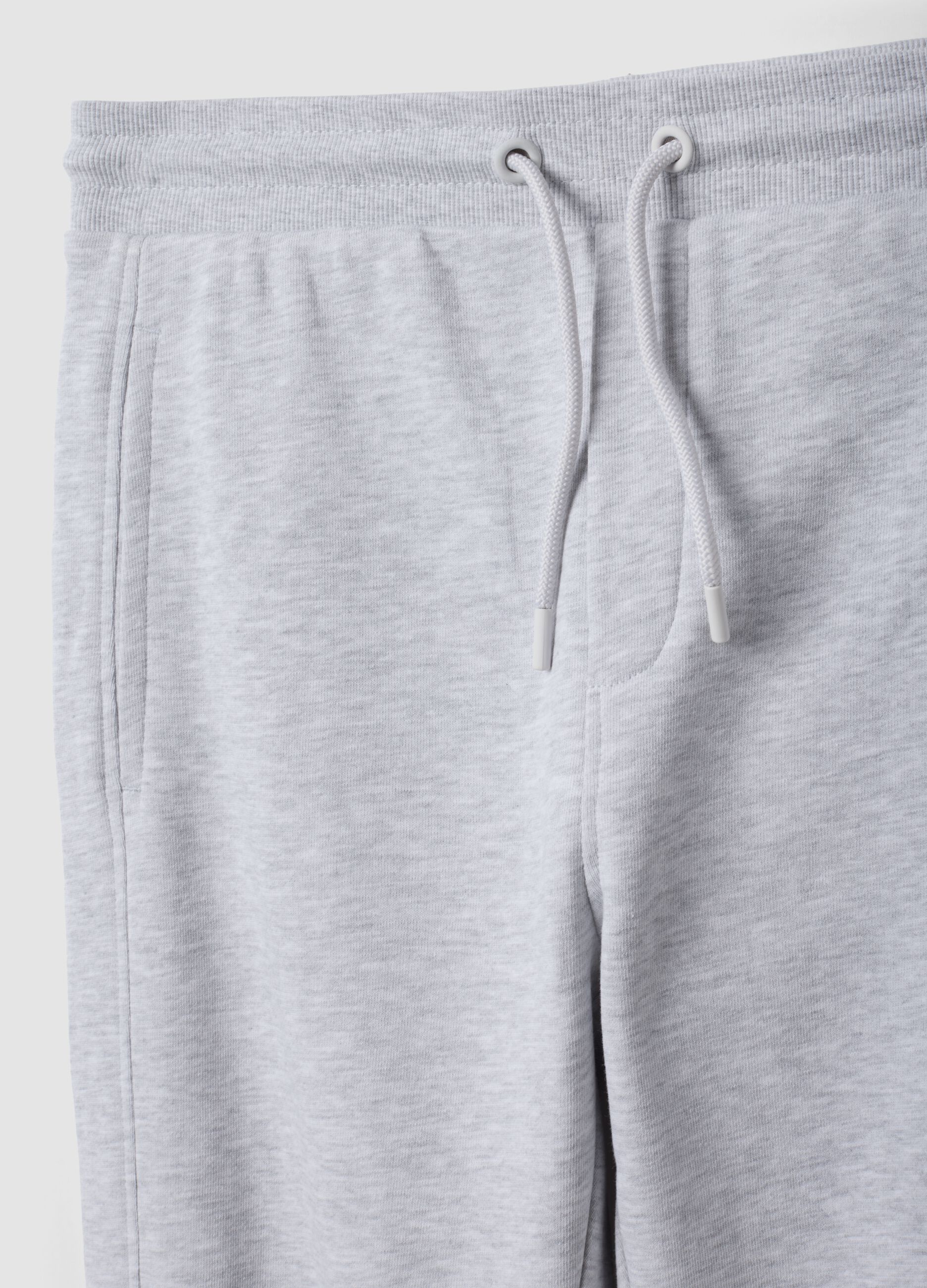 Grey organic cotton jogger trousers