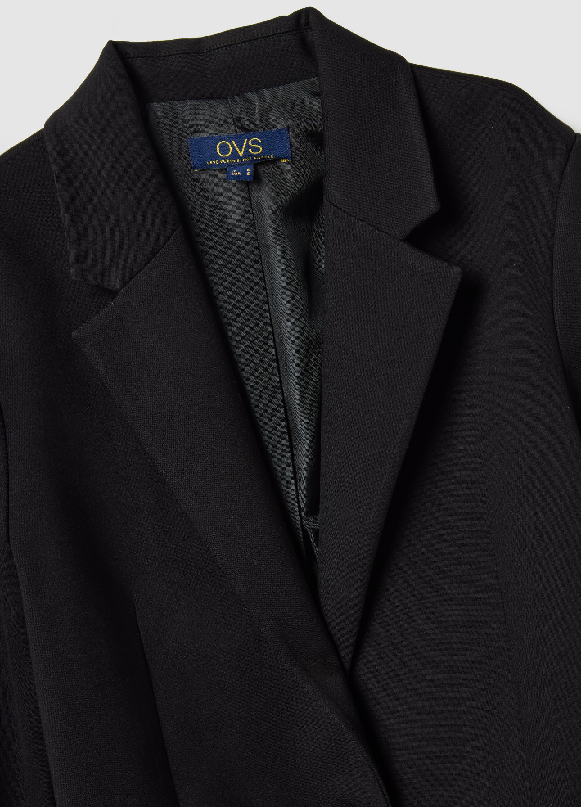 Regular Fit Black Single-Breasted Blazer