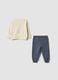 Beige and blue Batman organic cotton set_1