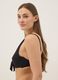Black stretch bikini top with bow_3