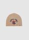 Beige stretch cotton children's cap with Spider-Man print_0