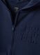 Blue pure cotton hoodie with crew neck_1