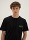 Black One Piece print T-shirt in pure cotton, relaxed fit_3