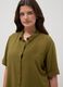 Green viscose-linen blend shirt, regular fit_1