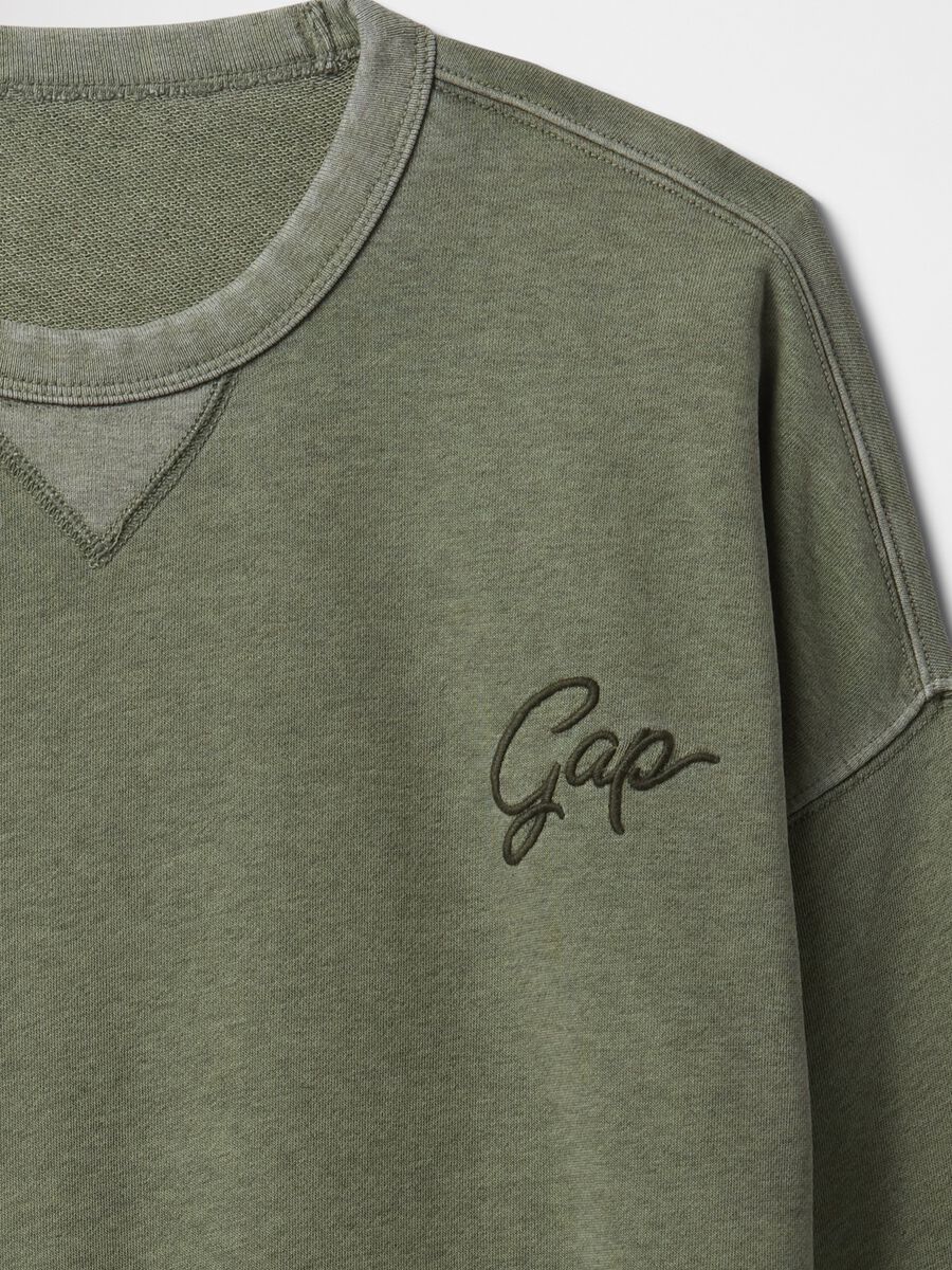 Green Gap fabric blend sweatshirt_5