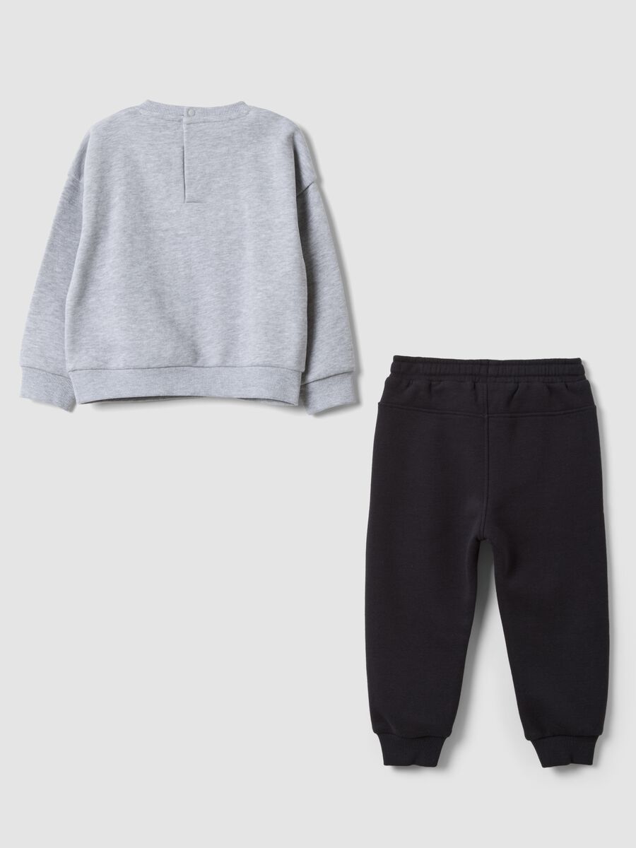 Grey organic cotton-blend set with MARVEL Spider-Man print_1