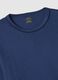 Blue crew-neck pyjama with long sleeves in pure cotton regular fit_5