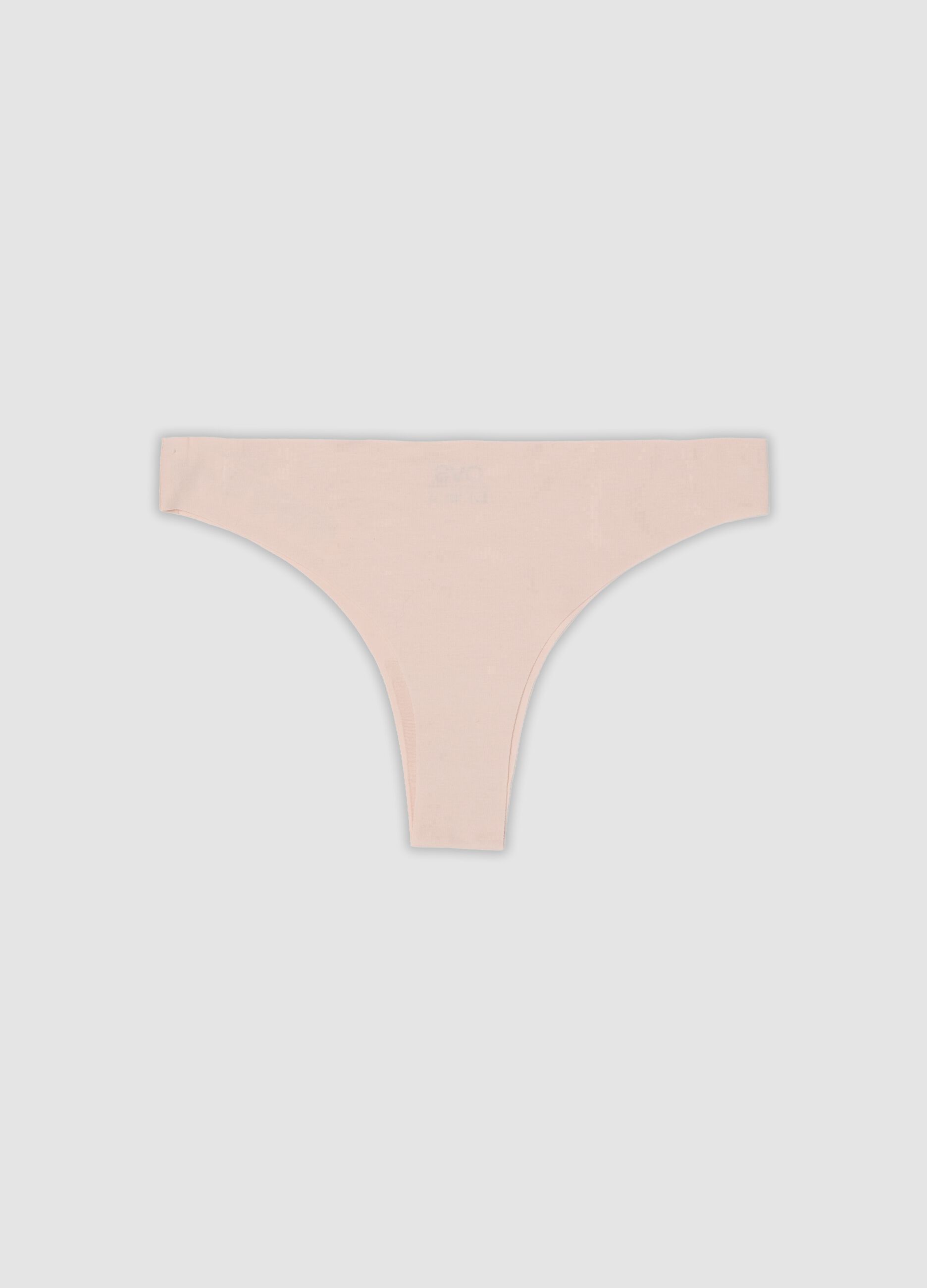 Pink Brazilian briefs in stretch organic cotton