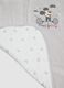 Copertina grigia in cotone organico elasticizzato con ricamo Mickey_2