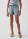Pure cotton denim shorts_1