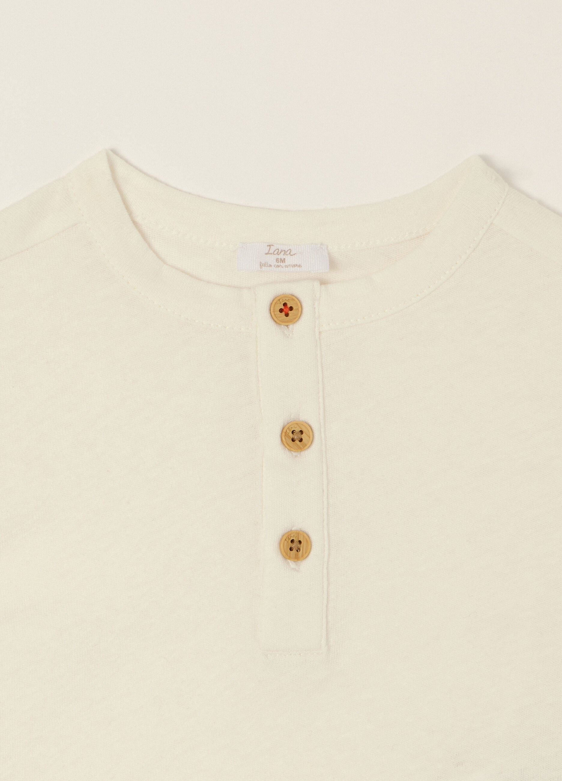 IANA linen-blend jersey T-shirt