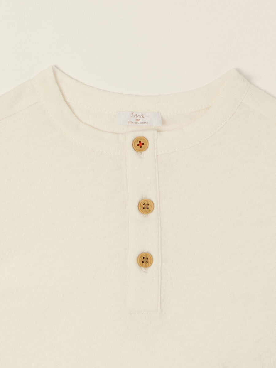 T-shirt in jersey misto lino IANA_2