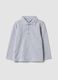 Grey organic cotton long-sleeve polo shirt_0