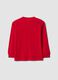 Red pure cotton crew-neck T-shirt with Top Speed print_1