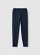 Blue slim-fit stretch cotton leggings_4