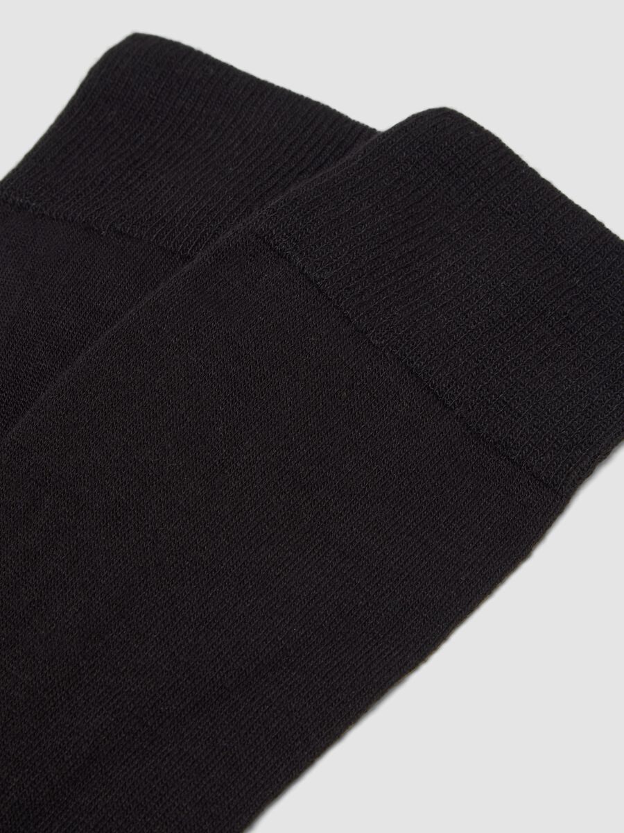 2-pack of black ankle socks in stretch fabric_2