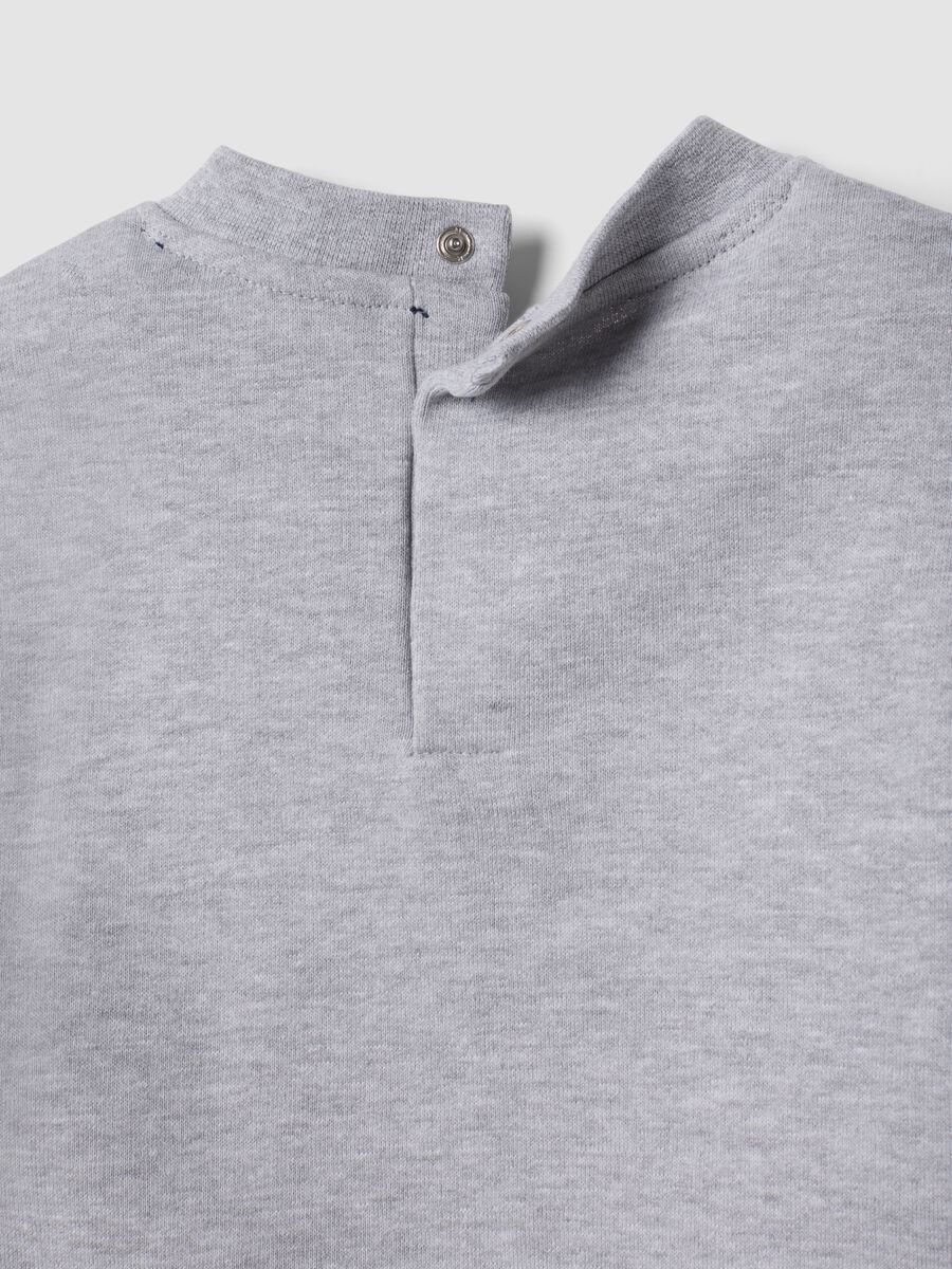 Grey cotton-blend jogging set with Mickey Mouse print_3