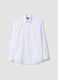 White easy-iron lyocell-blend poplin shirt, regular fit_0