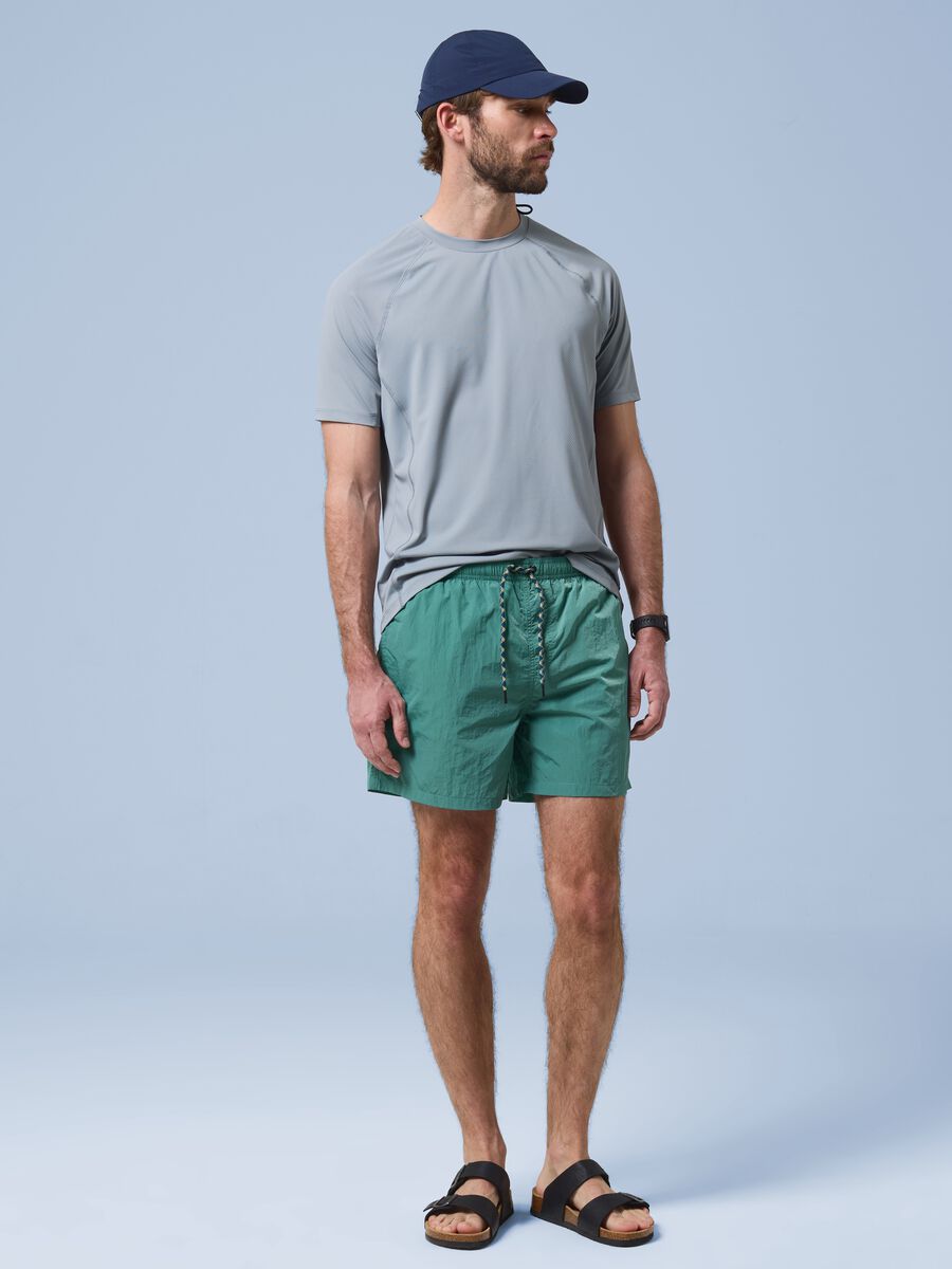 Costume boxer verde con vita elasticizzata ALTAVIA SAILING_0