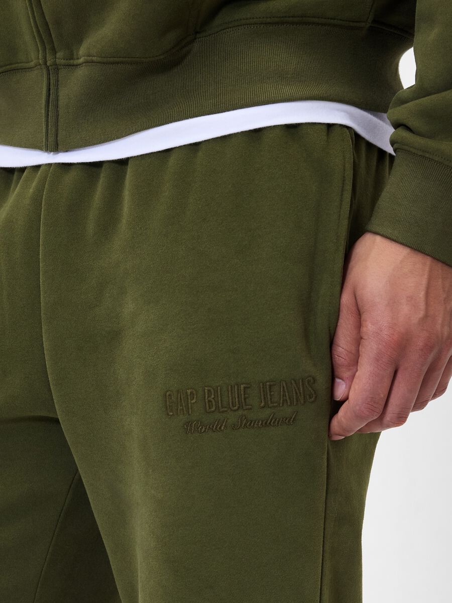 Green Cotton Blend Trousers_3