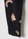 Girls' Black Stretch Cotton Skinny Fit Leggings with Prints_3