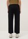 Black cotton blend jogger trousers regular fit_2