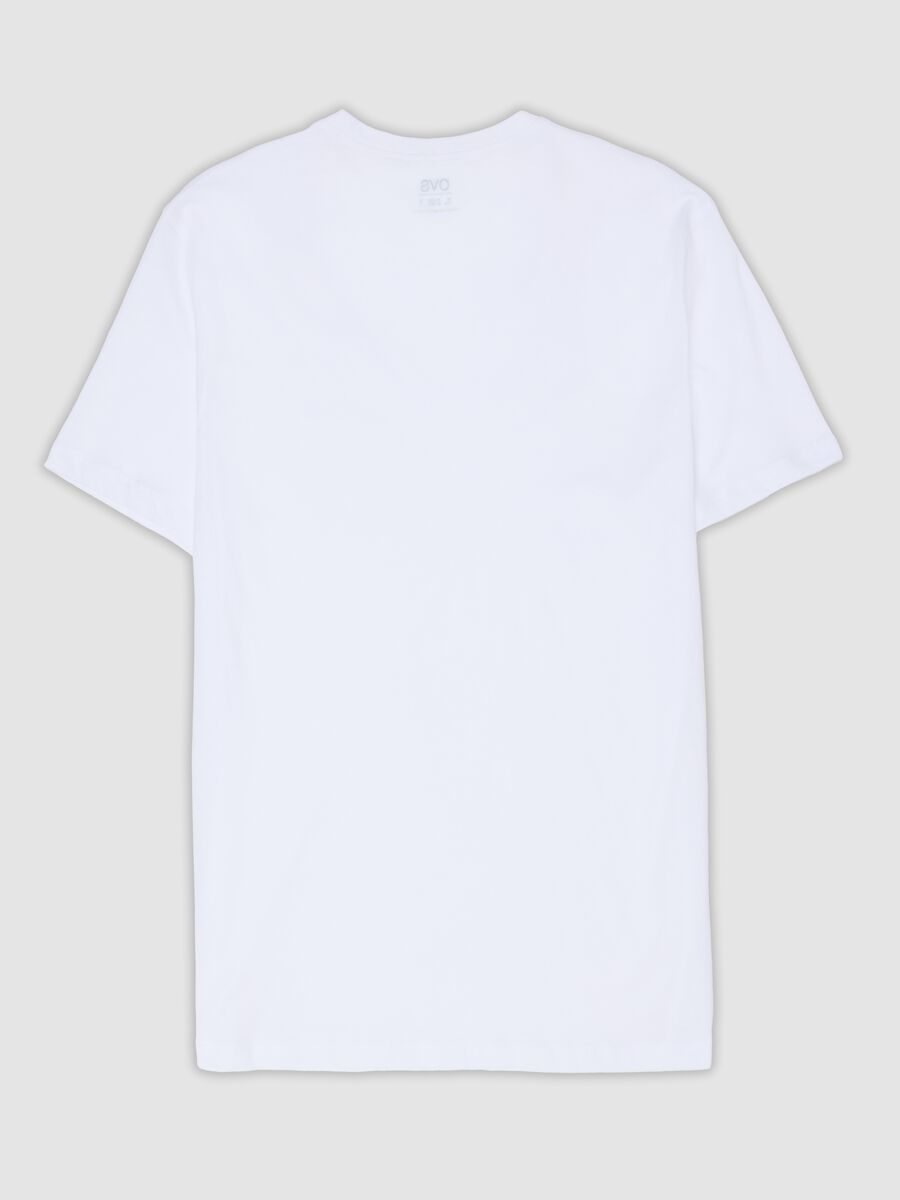 Bipack di t-shirt bianche in puro cotone extrafine con scollo a V profondo_6