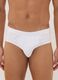 Pack of five white organic cotton briefs_1