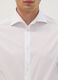 White stretch cotton poplin shirt with French collar, slim fit_1
