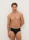 Pack of three black stretch cotton briefs regular fit_0