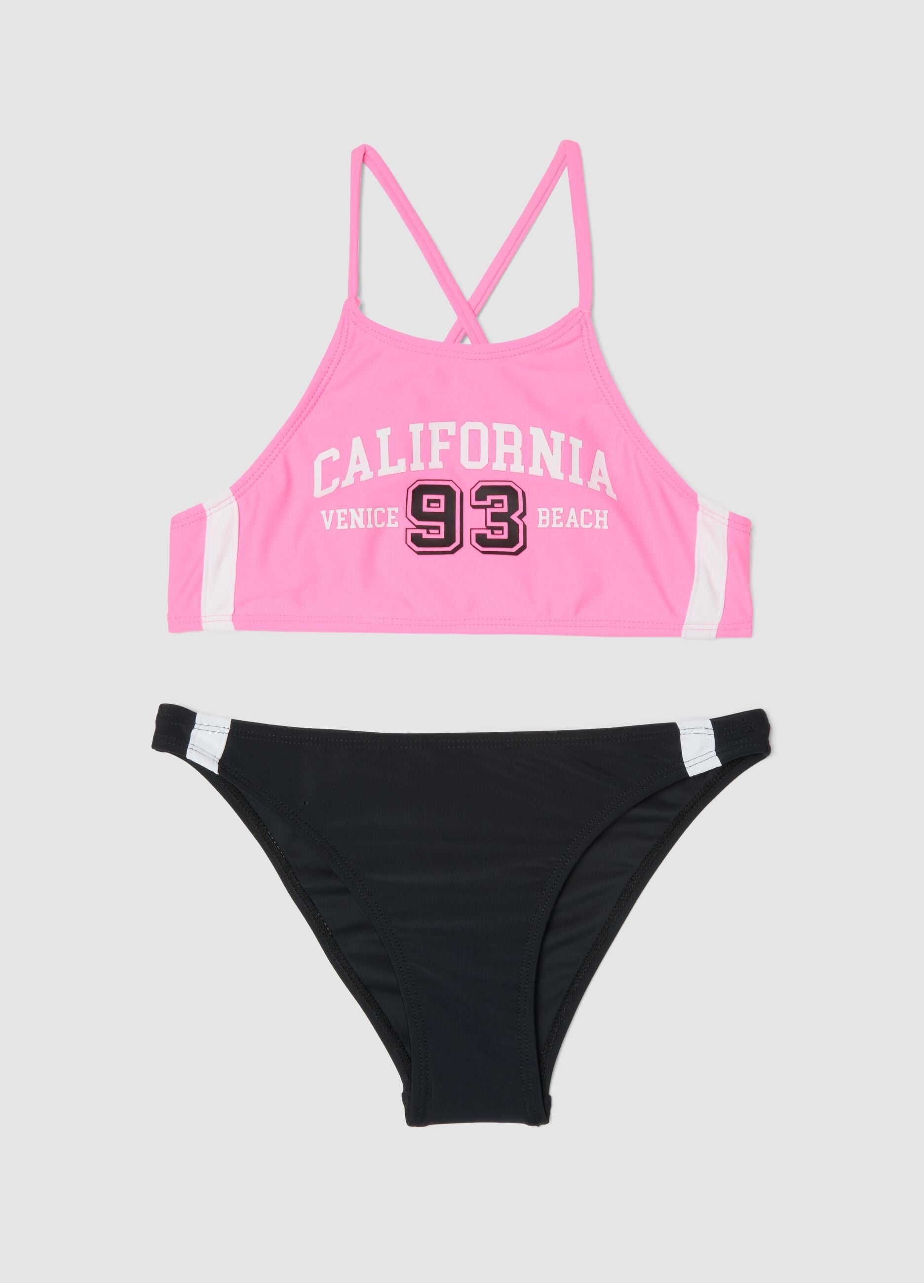 Pink stretch bikini