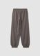 Grey pure cotton oversized joggers for boys_2