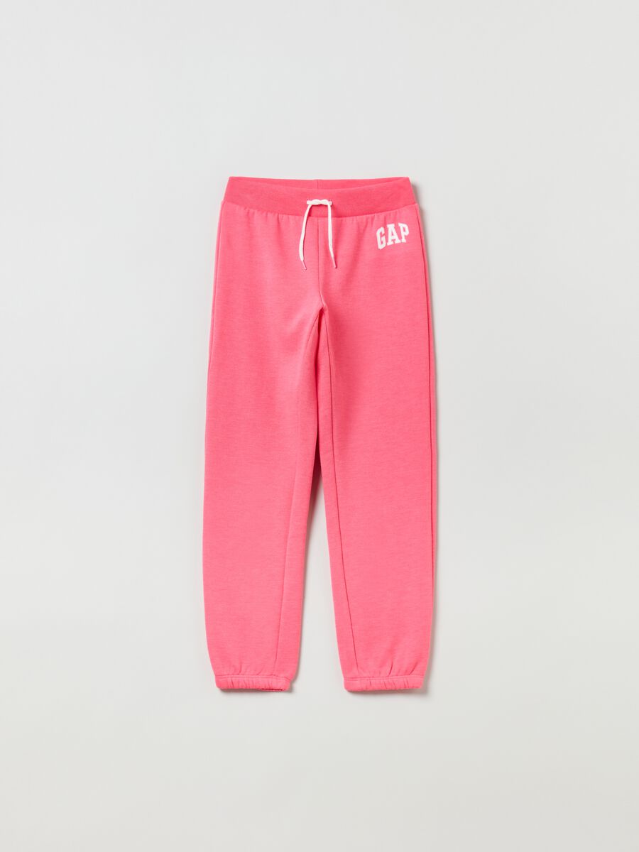 Joggers in felpa con stampa logo GAP_0