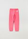 Plush joggers with logo embroidery_0