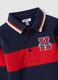 Blue striped long-sleeve pure cotton polo shirt for boys_2
