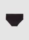 Black organic stretch cotton culotte briefs_0