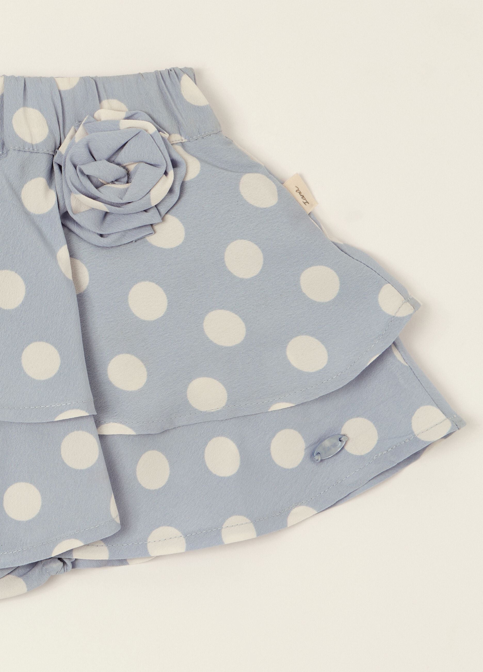Baby Girls' Blue Polka-Dot Skirt